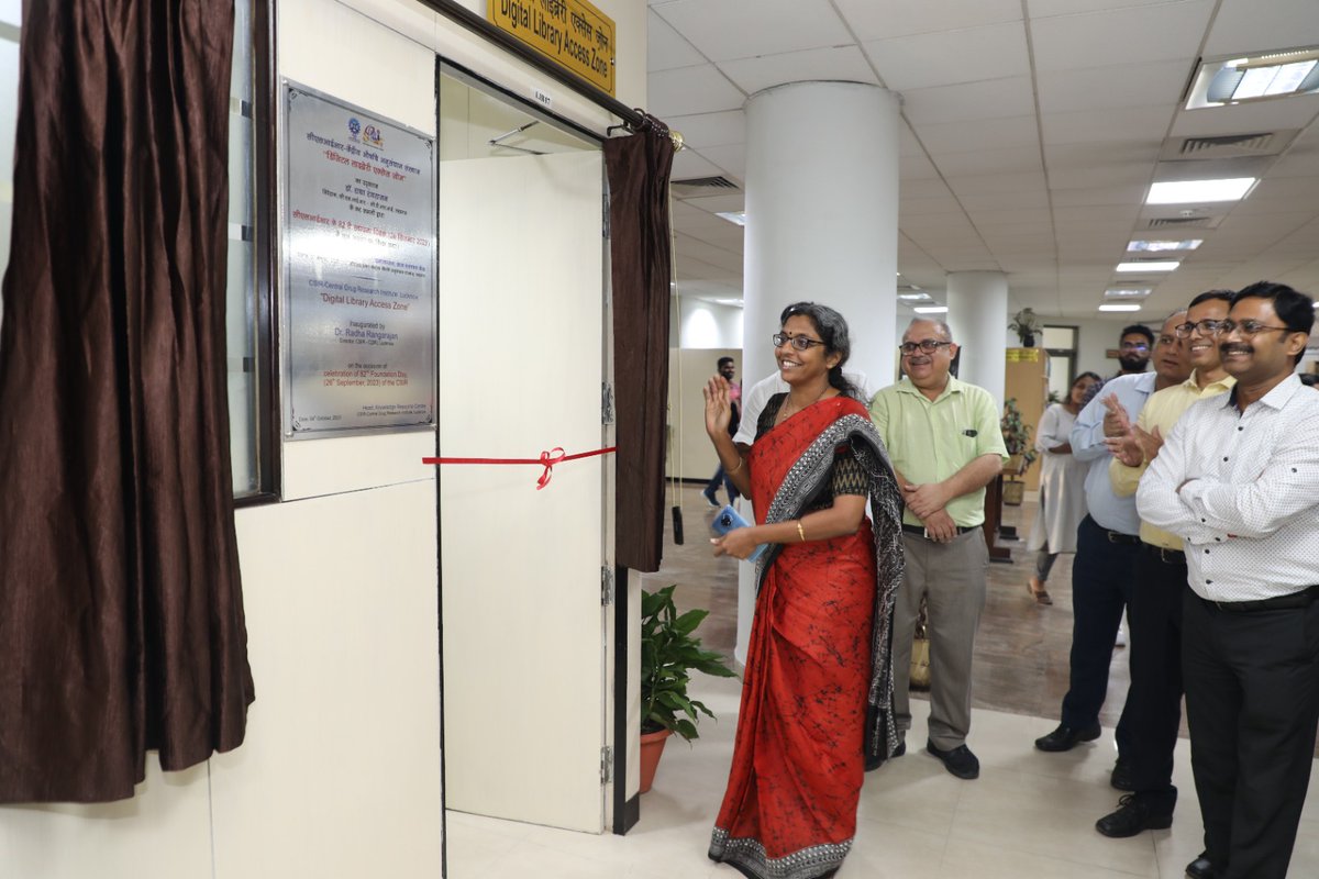 CSIR_CDRI's tweet photo. Glimpses of inauguration of a newly created facility #Digital #Library #AccessZone inside the #KnowledgeResourceCentre
@CSIR_IND @IndiaDST @DrJitendraSingh @DrNKalaiselvi @VigyanPrasar @CSIR_NIScPR https://t.co/WHLlPcyYlQ