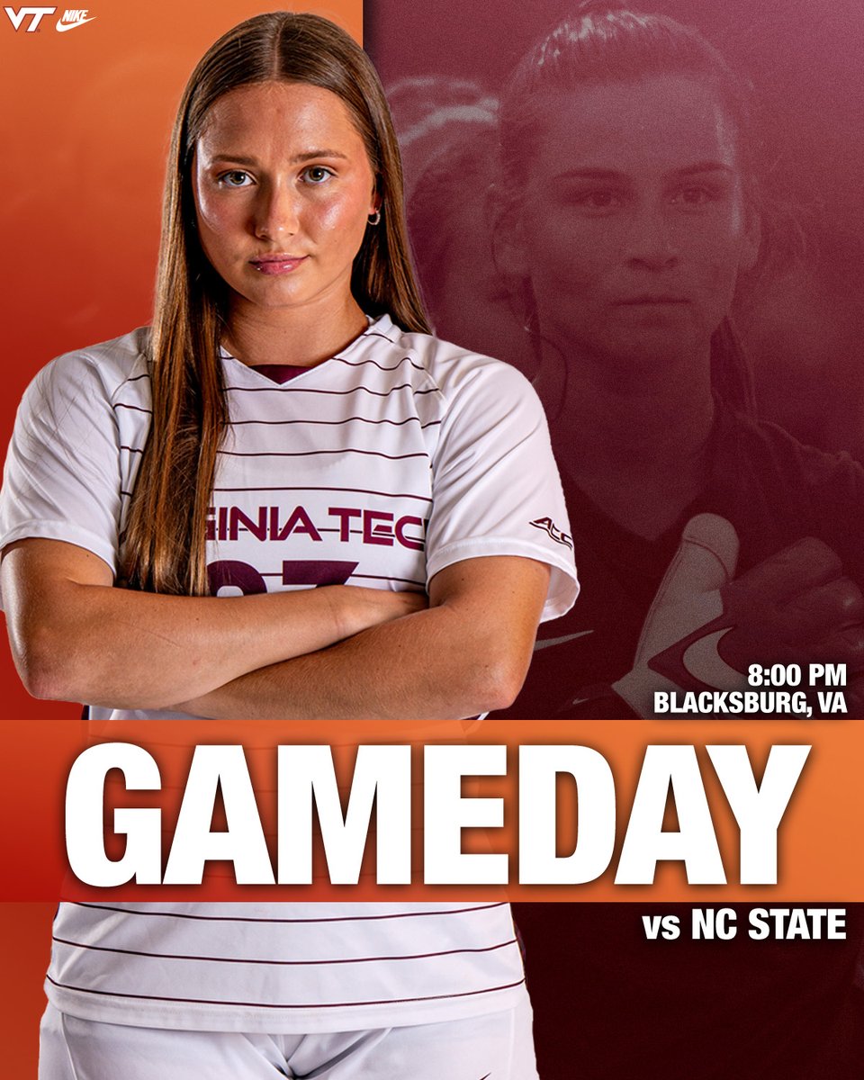 🦃 vs. NC State 
8:00pm -  Thompson Field   

📊Live Stats: vthoki.es/WSOCLiveStats 
📺Watch Live: vthoki.es/dkteX
📝Game Notes: vthoki.es/6JV2O

#Hokies ⚽️
