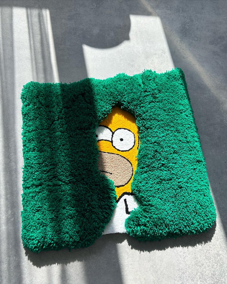 designdocument's tweet photo. Homer in The Bush Rug by General Rugs 🌳🫣 https://t.co/nLiMClQBOG