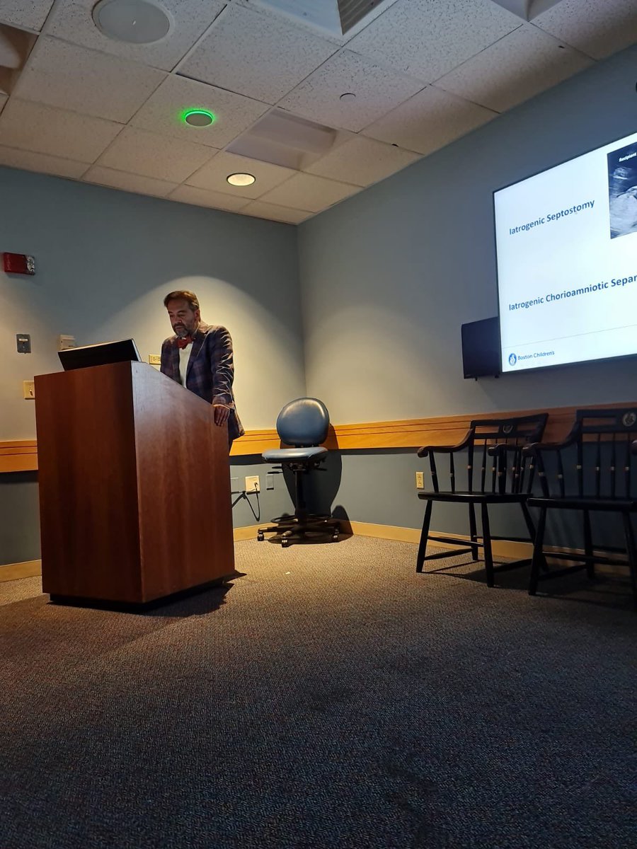 A huge thanks to @BostonChildrens Radiology department for having me from @MFCC_BCH_BWH to give a grand round presentation on “role of imaging in fetal surgery”. #FetalSurgery