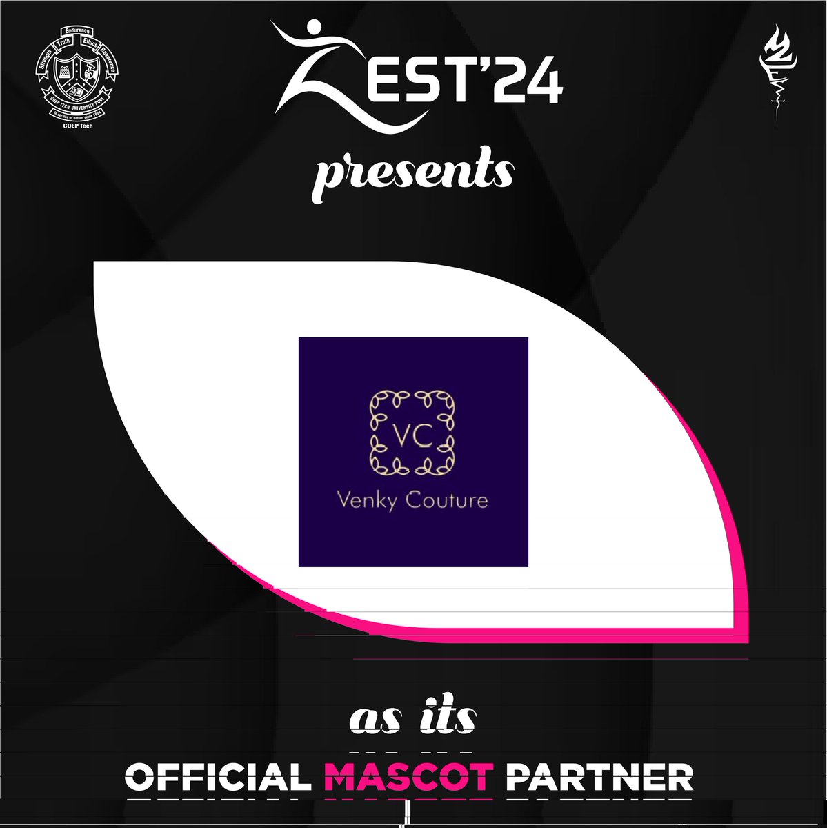 CoepZest24's tweet photo. ๐๐๐๐ ๐๐ฆ๐ค๐ฉ ๐ก๐๐๐'24 is excited to announce ๐ฉ๐๐ก๐๐ฌ-๐๐ข๐จ๐ง๐จ๐ฅ๐ as it's ๐ข๐ณ๐ณ๐ถ๐ฐ๐ถ๐ฎ๐น ๐ ๐ฎ๐๐ฐ๐ผ๐ ๐ฃ๐ฎ๐ฟ๐๐ป๐ฒ๐ฟ! โจ
#mascot #venkycouture #sponsors #coeptech #coepzest #fest #CyclothonZest24 #MarathonZest24 #zest24 https://t.co/MISEMPFGJY