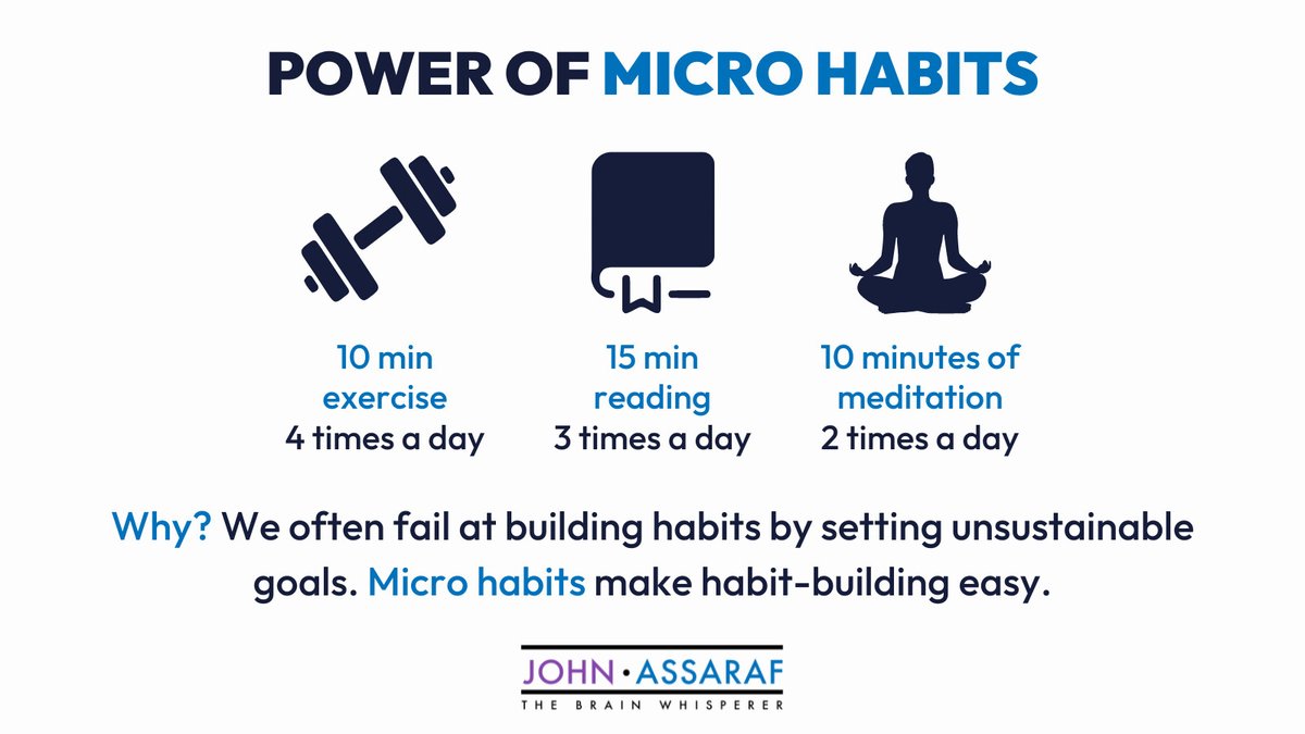 johnassaraf's tweet photo. Don’t be scared to start small. Remember: The greatest #accomplishments often start with a simple idea. Join #BrainAThon to know how you can create small but powerful habits NOW >> https://t.co/IneebAcNtF https://t.co/nwM7yt0HfS
