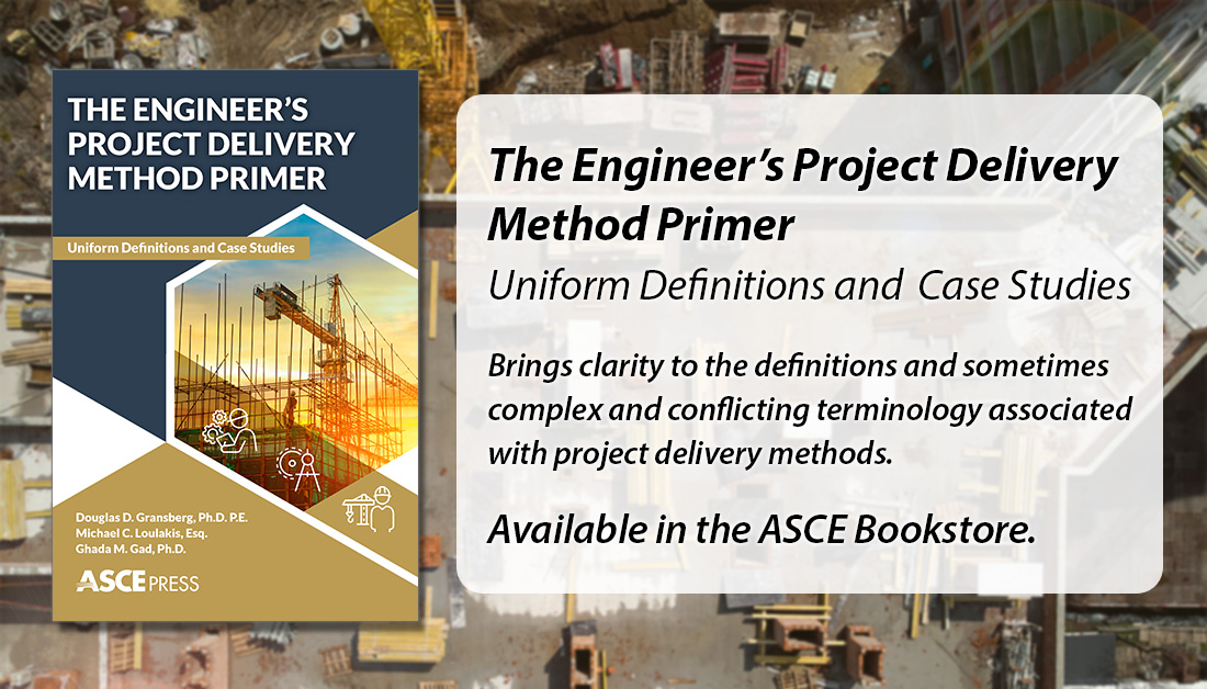 ASCEpublishing's tweet photo. How do you procure, contract, and deliver #CivilEngineering projects? Find out in this #ASCEPress book on #ProjectDelivery, which covers the stakeholders, roles, relationships, and legal principles you need to know. @CI_ASCE
Learn More: https://t.co/bsR3Q4yQ66 https://t.co/Mde7rtcdvQ