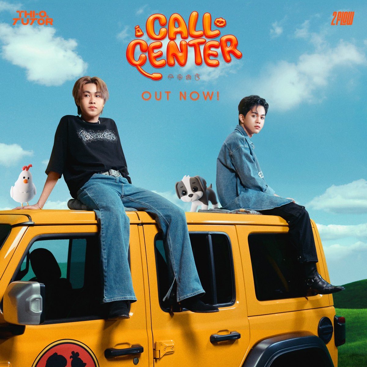 TheTwo2020's tweet photo. THI-O &amp; TUTOR -  CALL CENTER 🐶🐔
ขณะนี้หมายเลขที่ท่านเรียกไม่พร้อมที่จะรับสาย 
Welcome to call back service
Official M/V Out Now 
🔗https://t.co/YCzEJwIKUd

#THIOTUTOR 
#CallCenter_THIOTUTOR
#สัญญาณที่หายไป https://t.co/0UBNghgo3Y