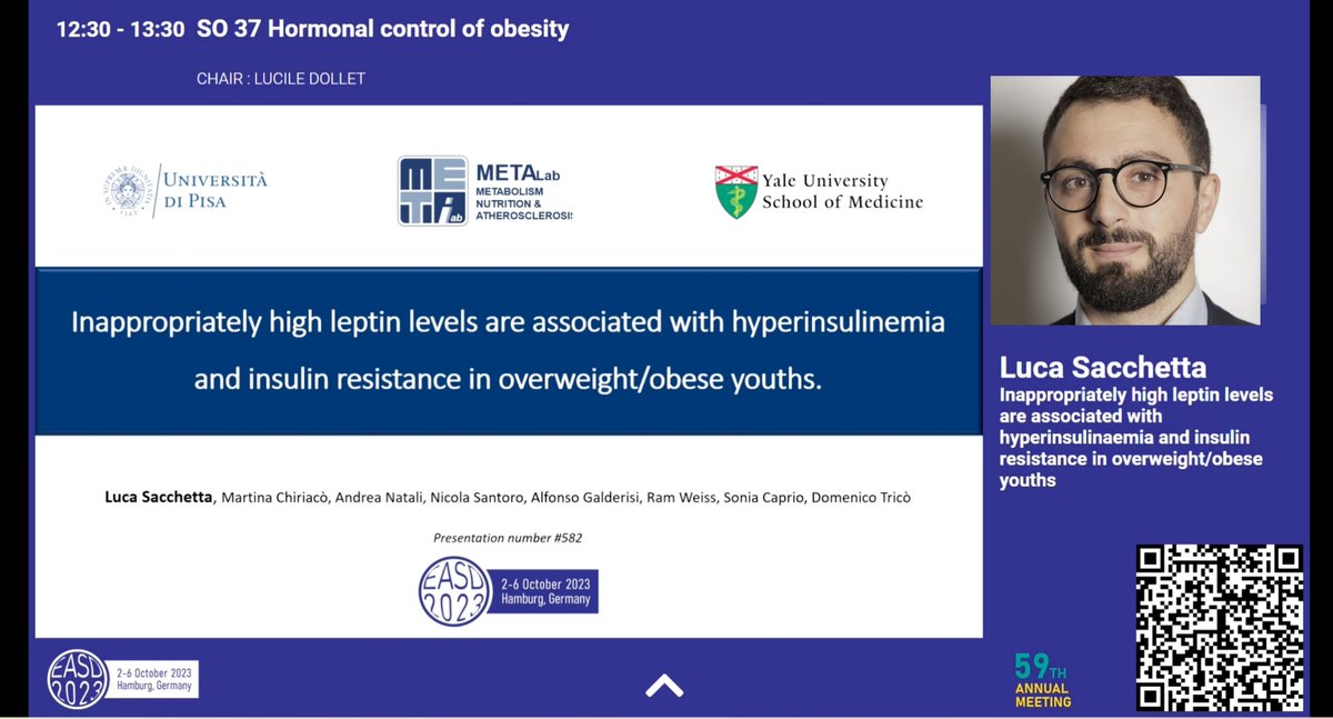 Who cares about leptin? We do!

Not one but two presentations at #EASD2023 <a href="/EASDnews/">EASD</a> by <a href="/MartinaChiriac3/">Martina Chiriacò</a> and <a href="/LucaSacchetta94/">Luca Sacchetta</a> on why high leptin may be bad news even if you are lean