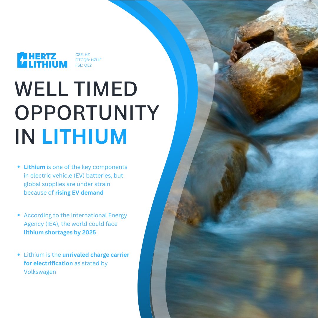 Lithium, a critical element in electric vehicle batteries, faces growing global demand, pressuring supply chains. According to the IEA, the world could confront lithium scarcity by 2025. 

$HZ $HZLIF #LithiumSupplyChain #Electrification