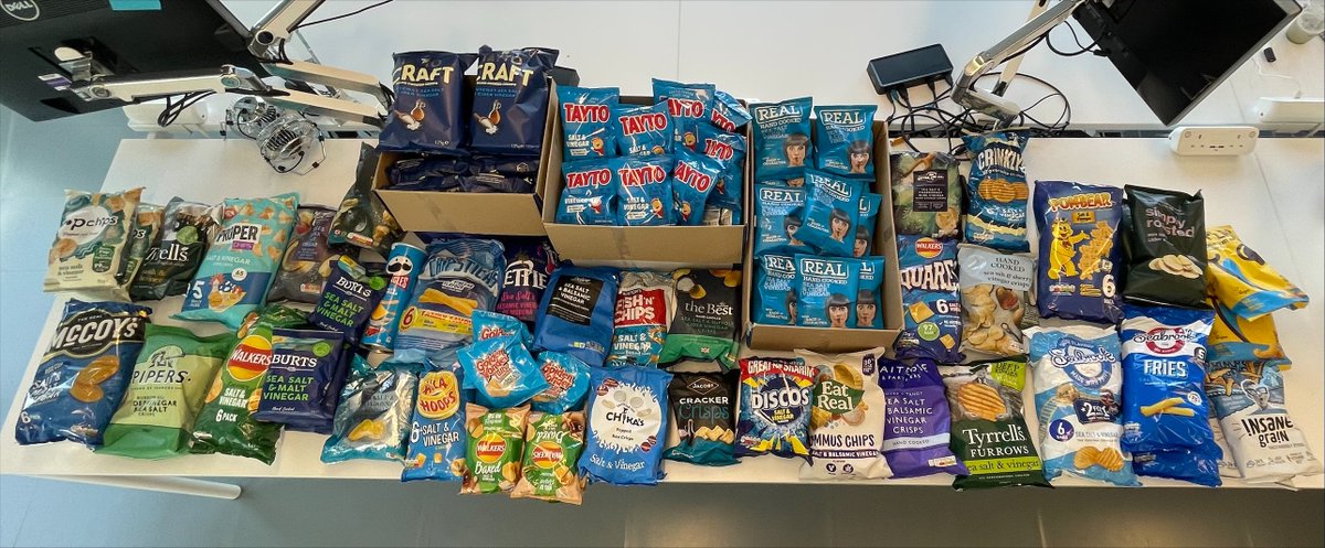 After much debate after my Salt &amp; Vinegar recommendation the other day - the MSE team (mostly the fab @OliviaHutton146) have now collated the 40 most recommended S&amp;V variants - most of which we now have.... 

And next Wed we will be doing serious investigative journalism as a