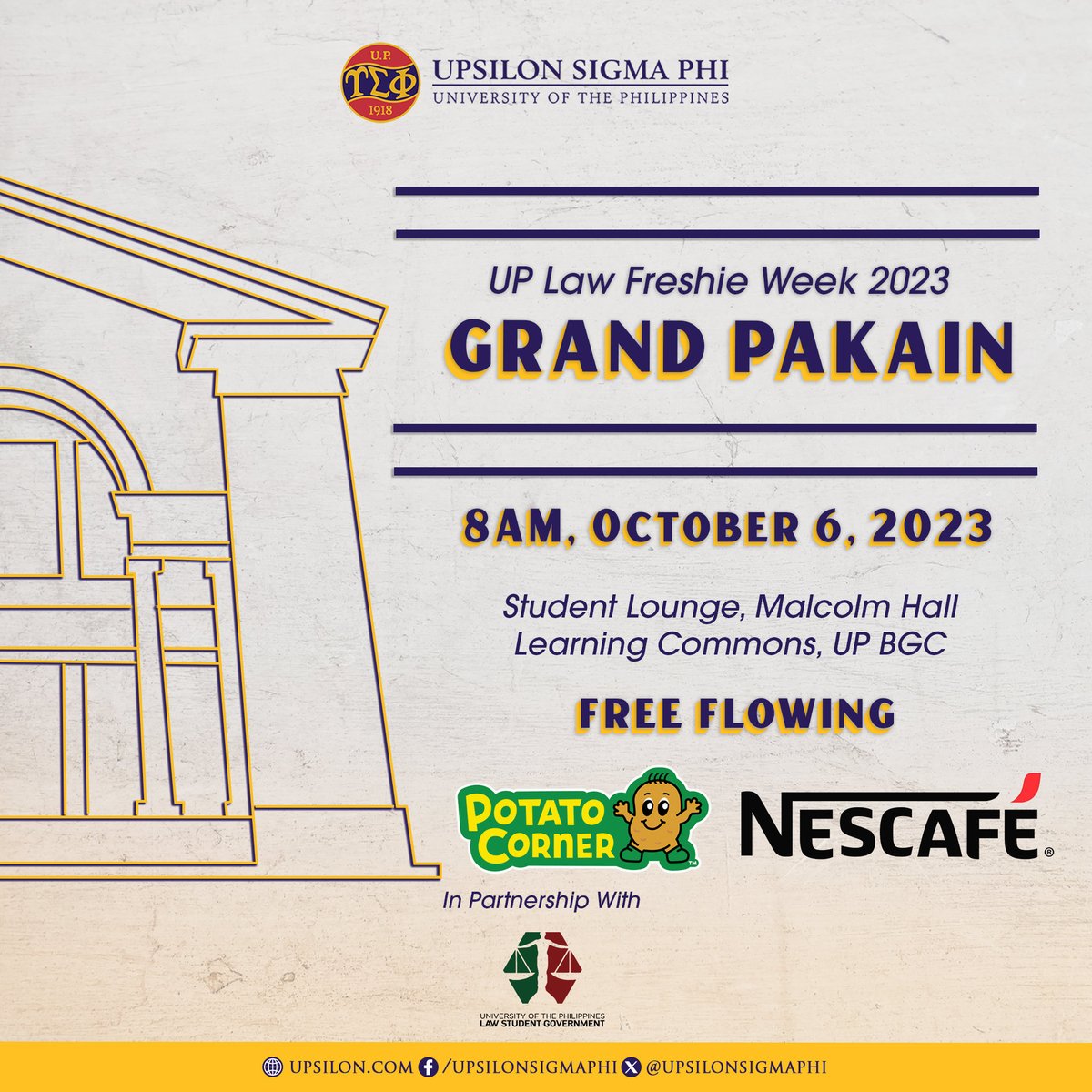 upsilonsigmaphi's tweet image. #UpsilonMoves

Hey, Law Freshies!

How&apos;s your first month been? Tired? Bad recit? Cases piled up? Take it from us, you look like you could use a break from your codals and cases— you&apos;ve earned it!

#ImperativeOfService
#UPCollegeOfLaw