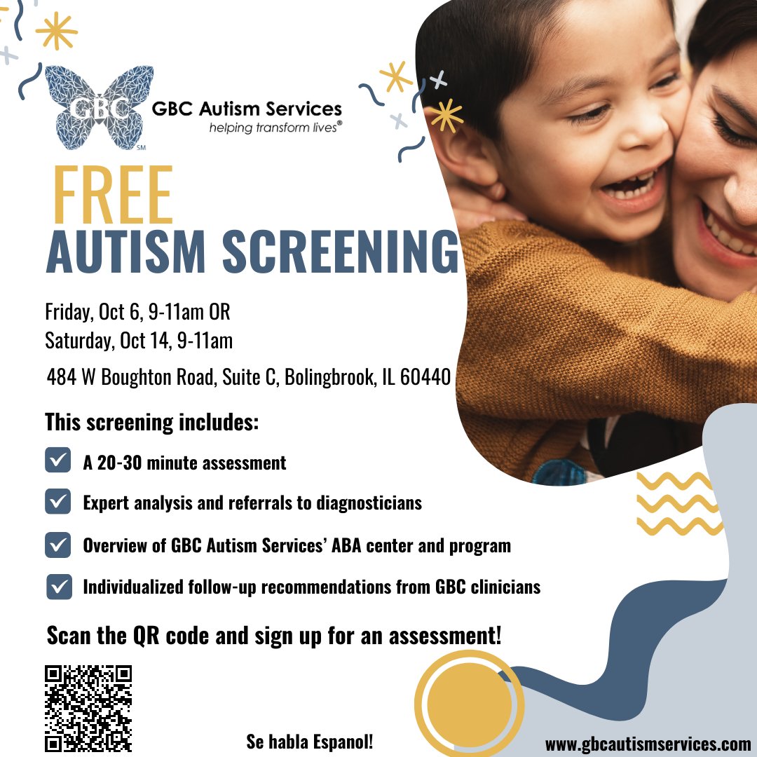 GBCautism's tweet photo. Share this FREE #autism screening event with a friend or sign up.
#AutismScreening
https://t.co/KIA7ra8lvd https://t.co/33DE5xPqNs