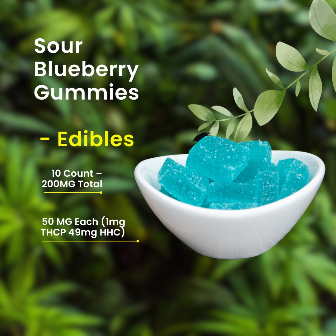 Introducing our Sour Blueberry Edibles 🫐 💫 

Shop Now so that each bite can elevate your journey to new heights! 

thehemphut508.com/product/sour-b…

#SourBlueberryEdibles #THCP #HHC #MadeInUSA #VeganFriendly #QualityMeetsTaste #ExceptionalCannabinoids #StartLowGoSlow #HempHut508