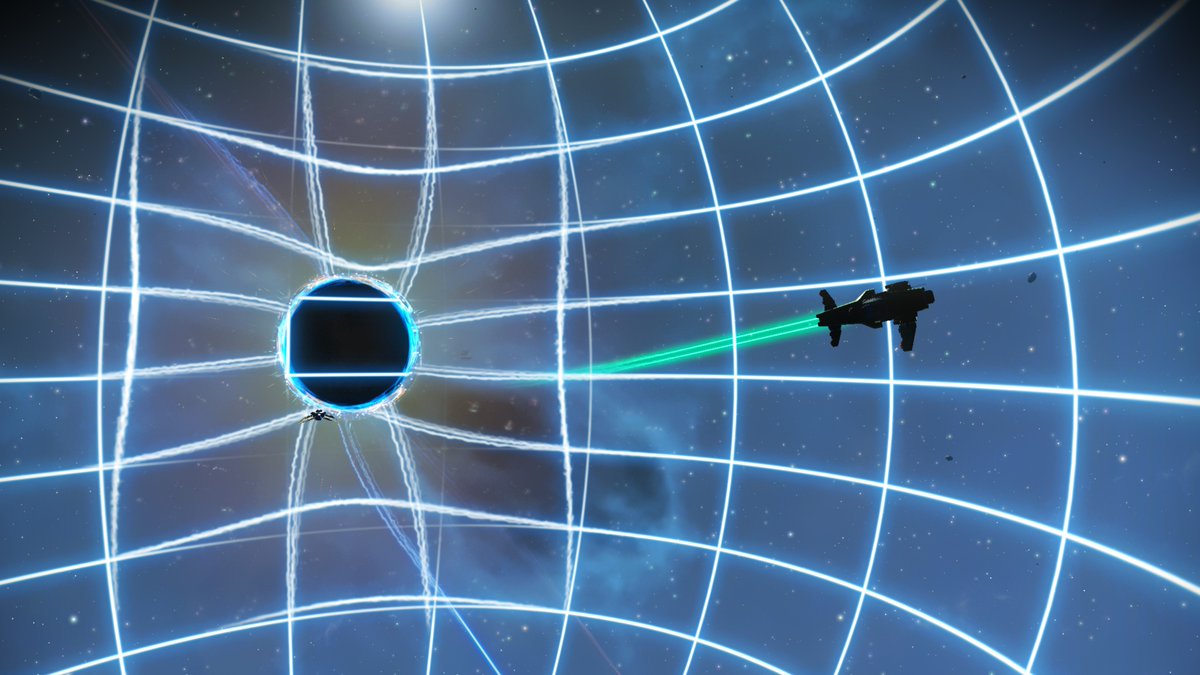 BrainsShowcase's tweet photo. Black hole warping space! @NoMansSky @hellogames https://t.co/lssL11wpz6