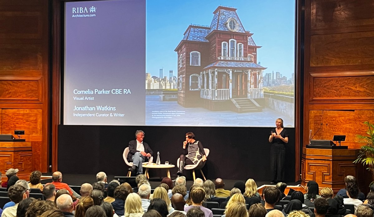 "We need creativity more than ever."

Thanks to everyone who joined us for our second annual RIBA + <a href="/GrimshawFdn/">GrimshawFoundation</a> Art Lecture last week, given by contemporary artist Cornelia Parker.