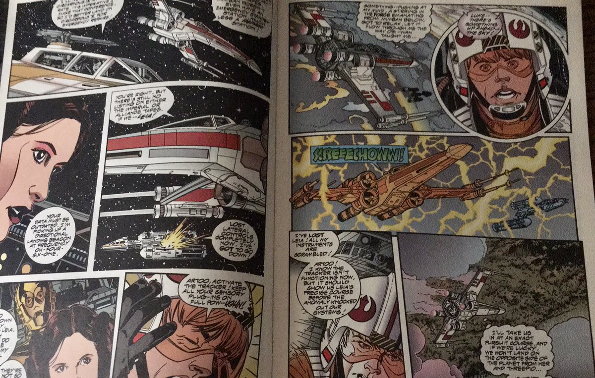 kashinorei's tweet photo. @InzpirationTv told me recently about Alan Dean Foster, who I thought I did not know about. Realized that he wrote #splinterofthemindseye decades ago and is the source material of a comic book I had, drawn by one of my fav artists #chrissprouse !! @DarkHorseComics https://t.co/IDLJfOpMAy