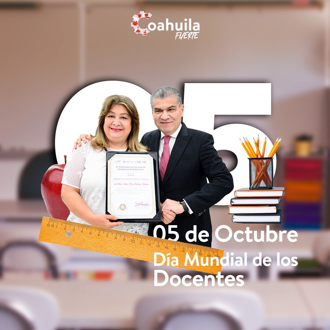 📚La enseñanza es un regalo que perdura toda la vida. 

Hoy celebramos a nuestros educadores por su invaluable aportación en la construcción del estado más fuerte de México 🇲🇽. ¡Feliz día!