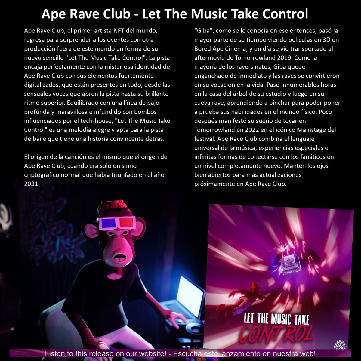 Ape Rave Club - Let The Music Take Control djwmagazine.com/ape-rave-club-…