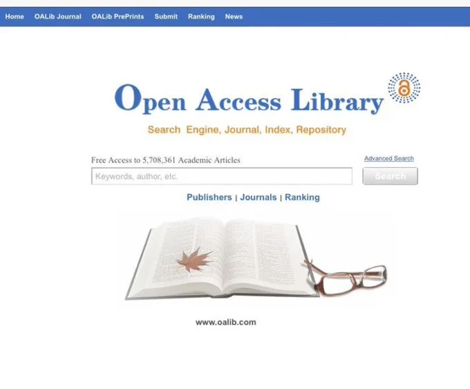 🔻 موقع رهيب للي يدور بحوث علميه أو أكاديمية .. فيه أكثر من ٥ ملايين بحث ومقال علمي مُزوّده بالمراجع👇🏻👇🏻

oalib.com
 #افكار_البحثية #البحث_العلمي