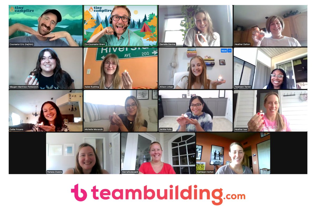 MyPeoplr's tweet photo. Hello fall! We spent our Q3 team event bonding over some virtual S’mores and campfire games. Shout-Out to our Culture Club for planning this event and making it happen! https://t.co/3xJUh4QypE