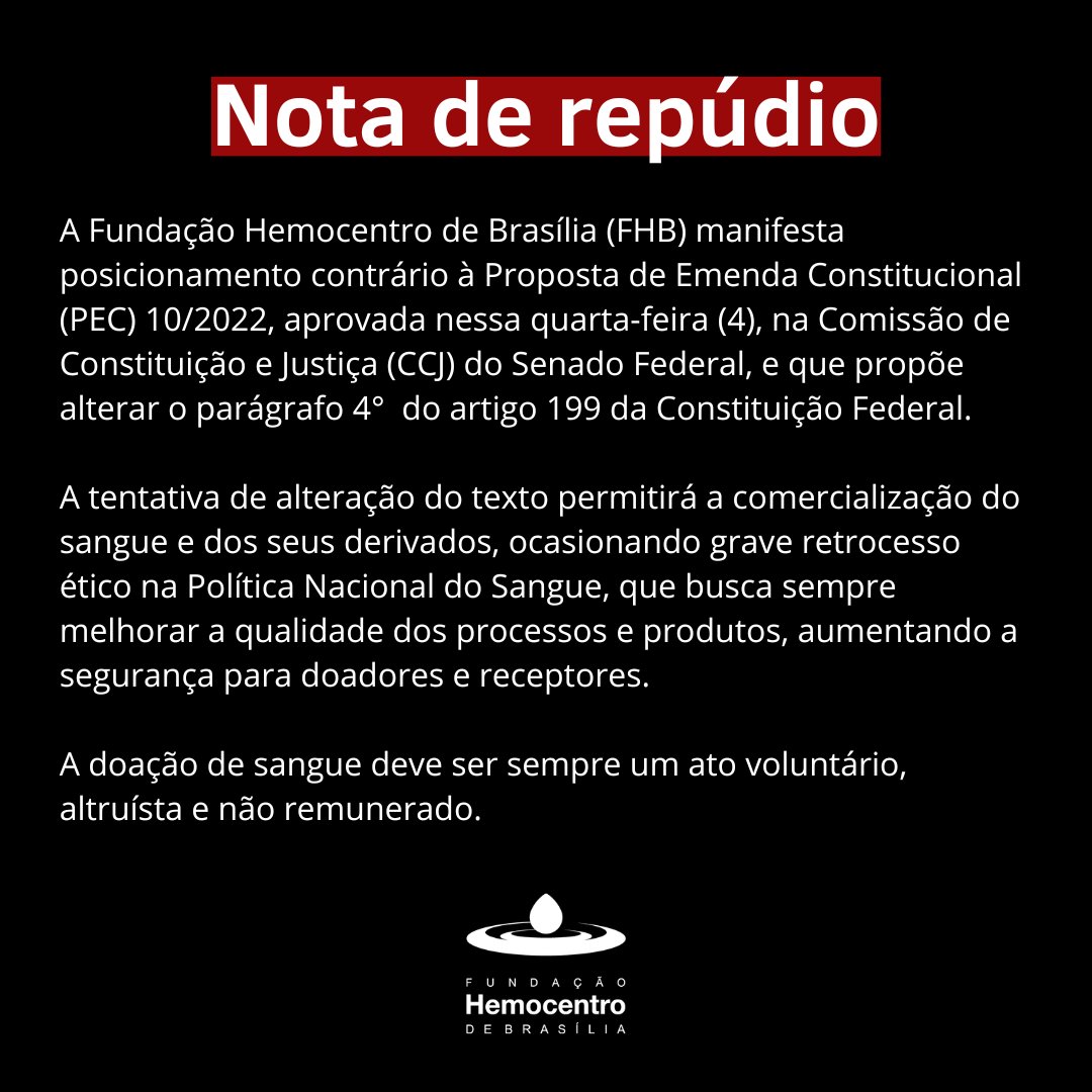 Hemocentro de Brasília tweet media