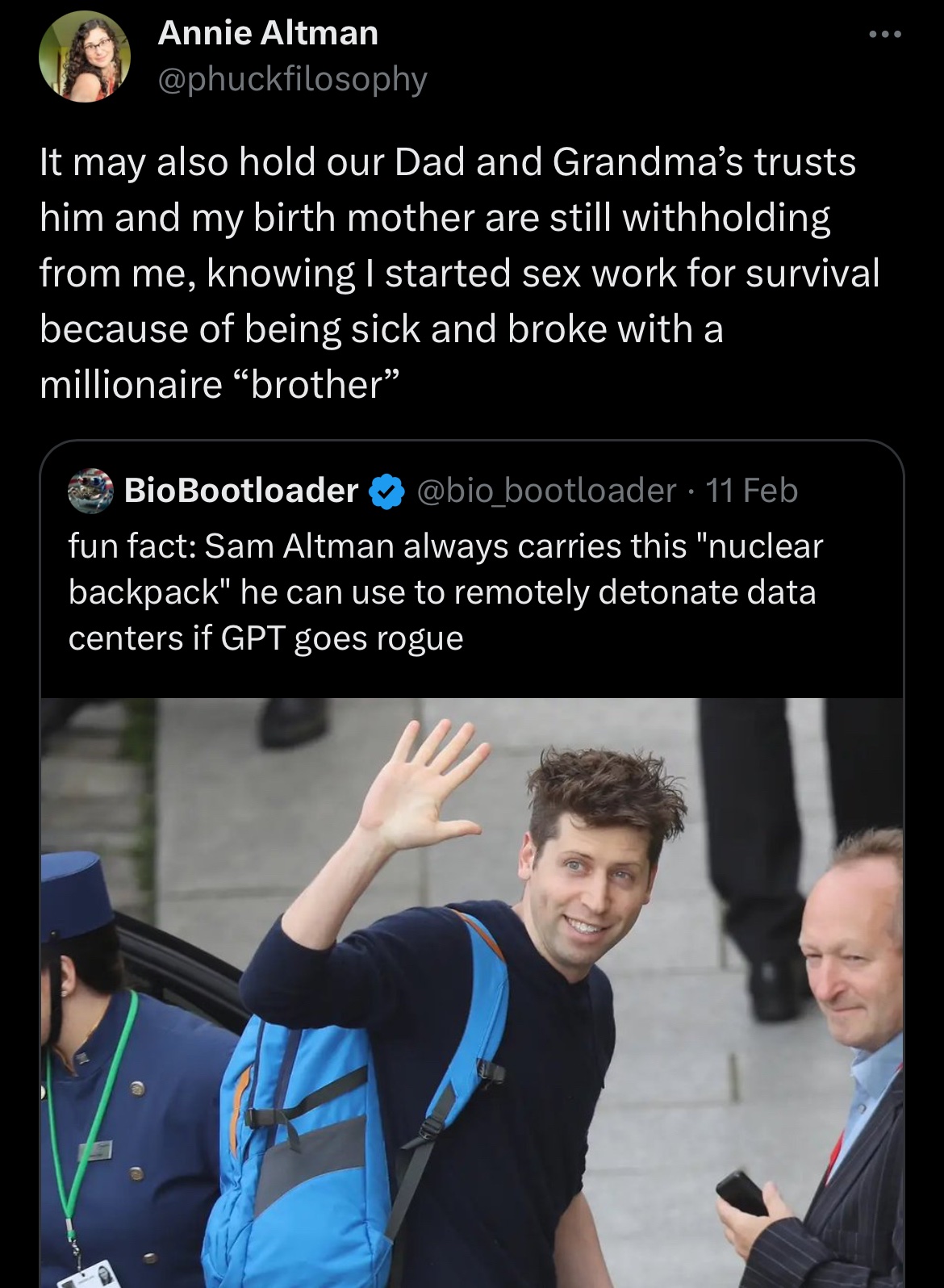 Remmelt Ellen Sam Altman trust fund