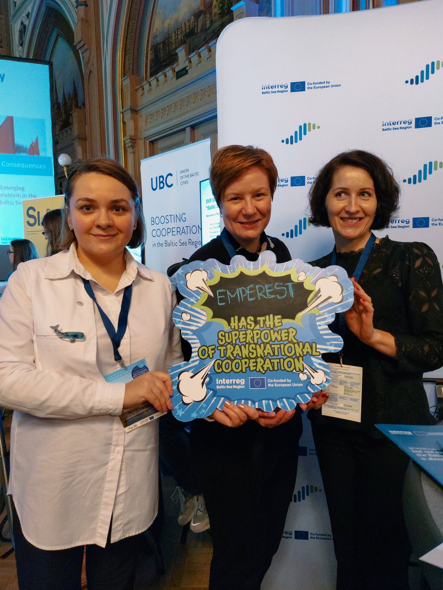 UBC_Sustainable's tweet photo. Our city network is always happy to demonstrate the superpower of transnational cooperation! #EMPEREST project is #MadeWithInterreg and hopefully you've caught a glimpse of it at the #EUSBSRforum2023! https://t.co/luFyGQw35w