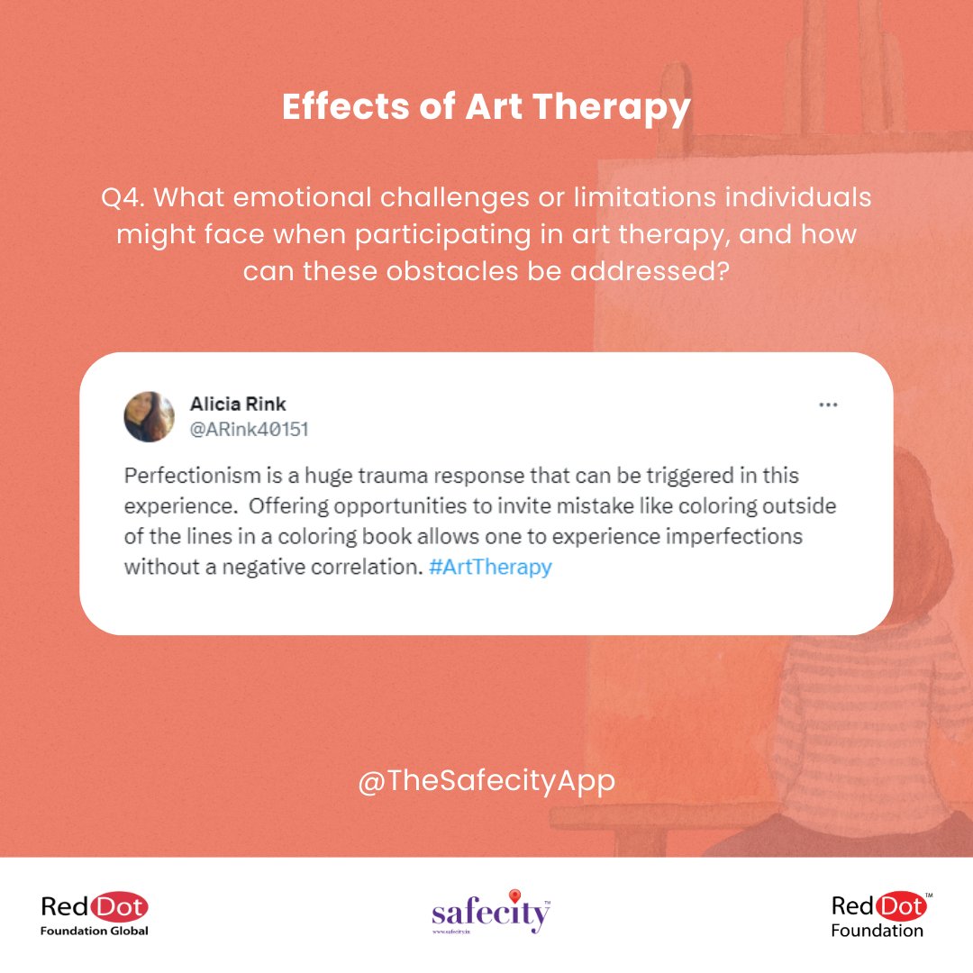 TheSafecityApp's tweet photo. Here’s a recap of our #Safecity chat with Ashmi Sheth (@Ashmi_Sheth) on "Effects of Art Therapy".

Access the full recap here: https://t.co/VSRHKXNY4u

#ArtTherapy

#MentalIllnessAwarenessWeek

#RedDotFoundation https://t.co/KJxjgUaGou