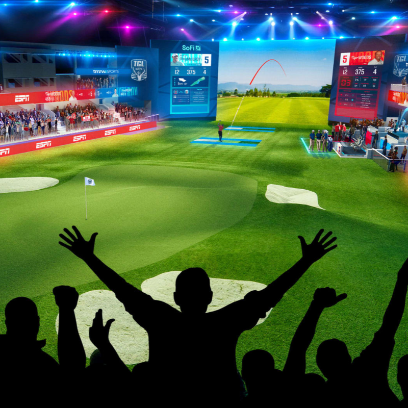 PGATour's tweet photo. • All players to wear mics
• All matches to air on ESPN or ESPN2
• All matches simulcast on ESPN+

The Inaugural TGL match will be played on Tuesday, Jan. 9, at 9 p.m. ET.