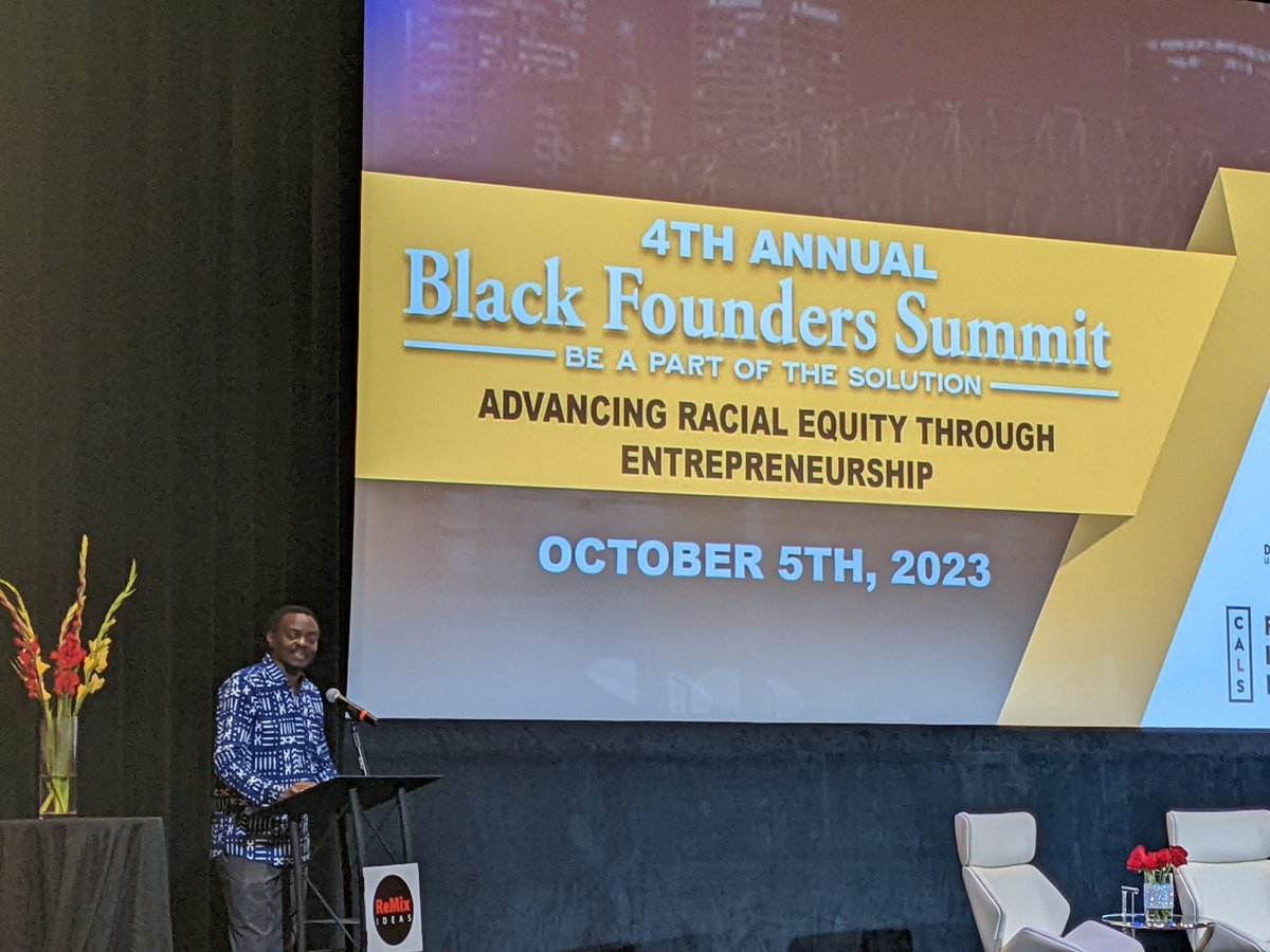 We're excited to attend the 2023 Black Founders Summit today, hosted by <a href="/RemixIdeas/">Remix Ideas</a>, to address racial equity in #Entrepreneurship