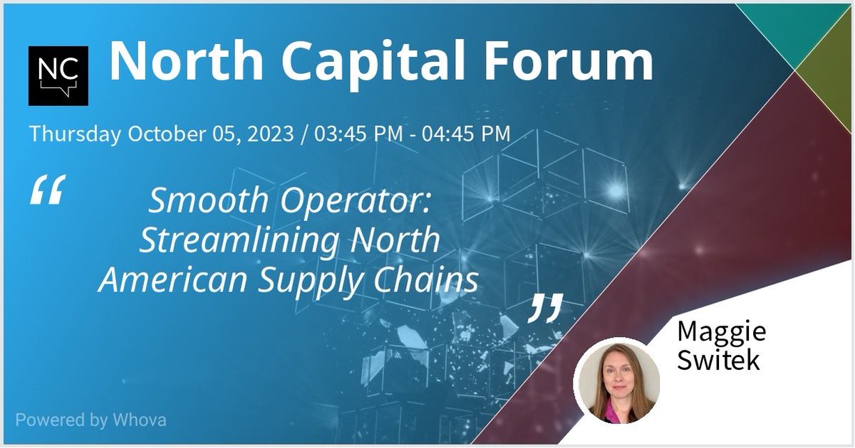 MaggieSwitek's tweet image. Looking forward to participating in this panel later today! 

 #nearshoring #NCF23 #USMF