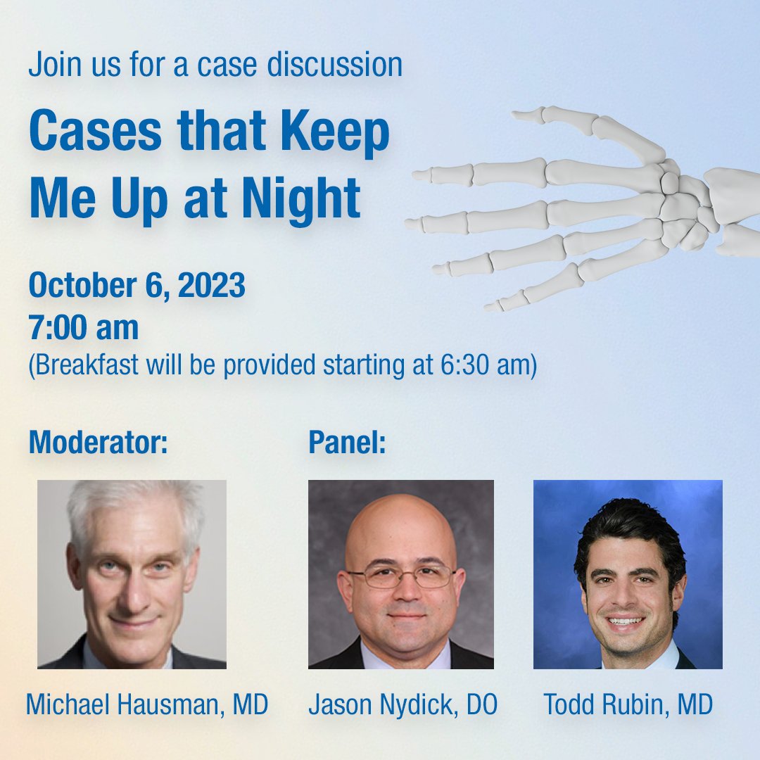 TrimedOrthoInc's tweet photo. Visit us at ASSH, booth #223. Check our virtual case library from our expert wrist and hand surgeons and ask about the Case Discussion on Friday, October 6, hosted by Michael Hausman, MD, Jason Nydick, DO, and Todd Rubin, MD.
#ASSH23 #UpperExtremitySurgery #TriMedortho https://t.co/gXeLicIBpj