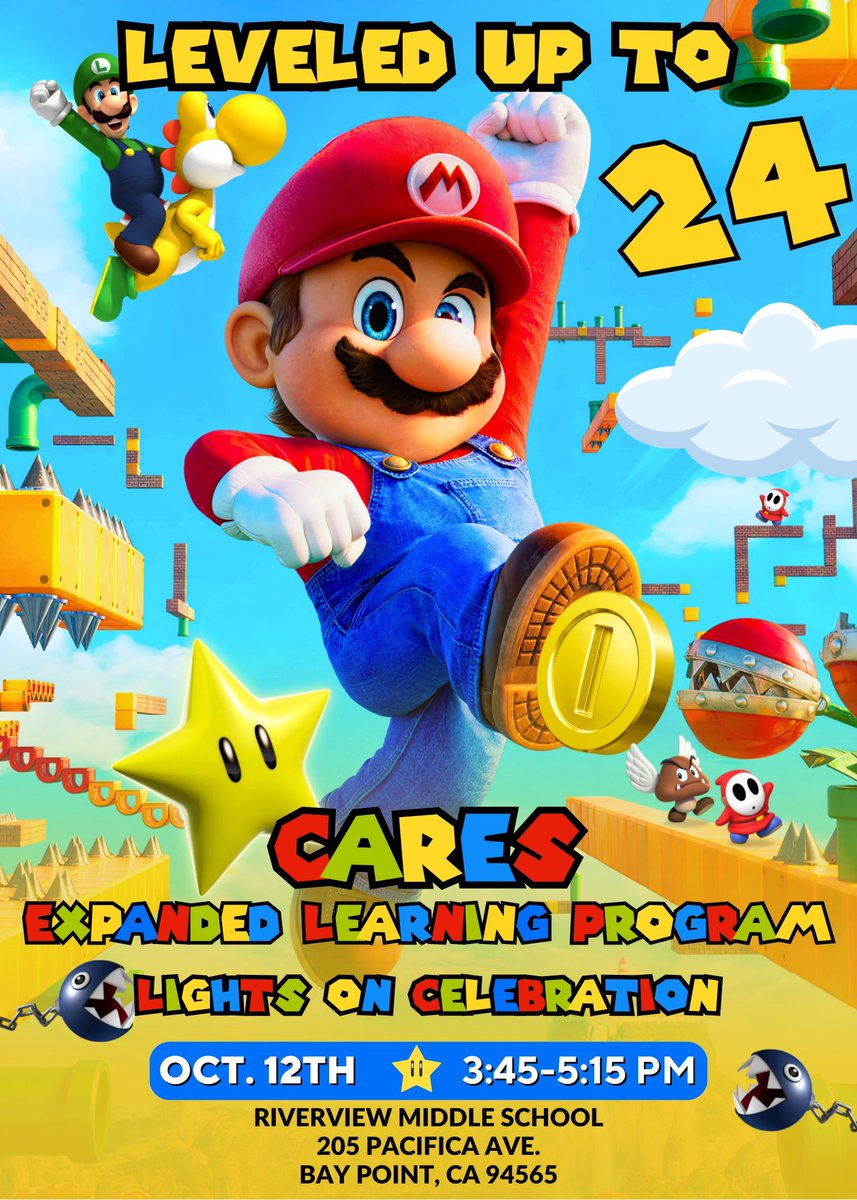 The #LightsOnAfterschool <a href="/afterschool4all/">Afterschool Alliance</a> Celebration is just around the corner. Join us as we kickoff the 24th Annual Lights On Afterschool at @rmsvikings on October 12th. <a href="/CARES_ELP/">CARES</a> <a href="/VikingsAsp/">RMSVikings_</a>  <a href="/MtDiabloUSD/">MDUSD</a> #CARESExpandedLearning #LevelUp