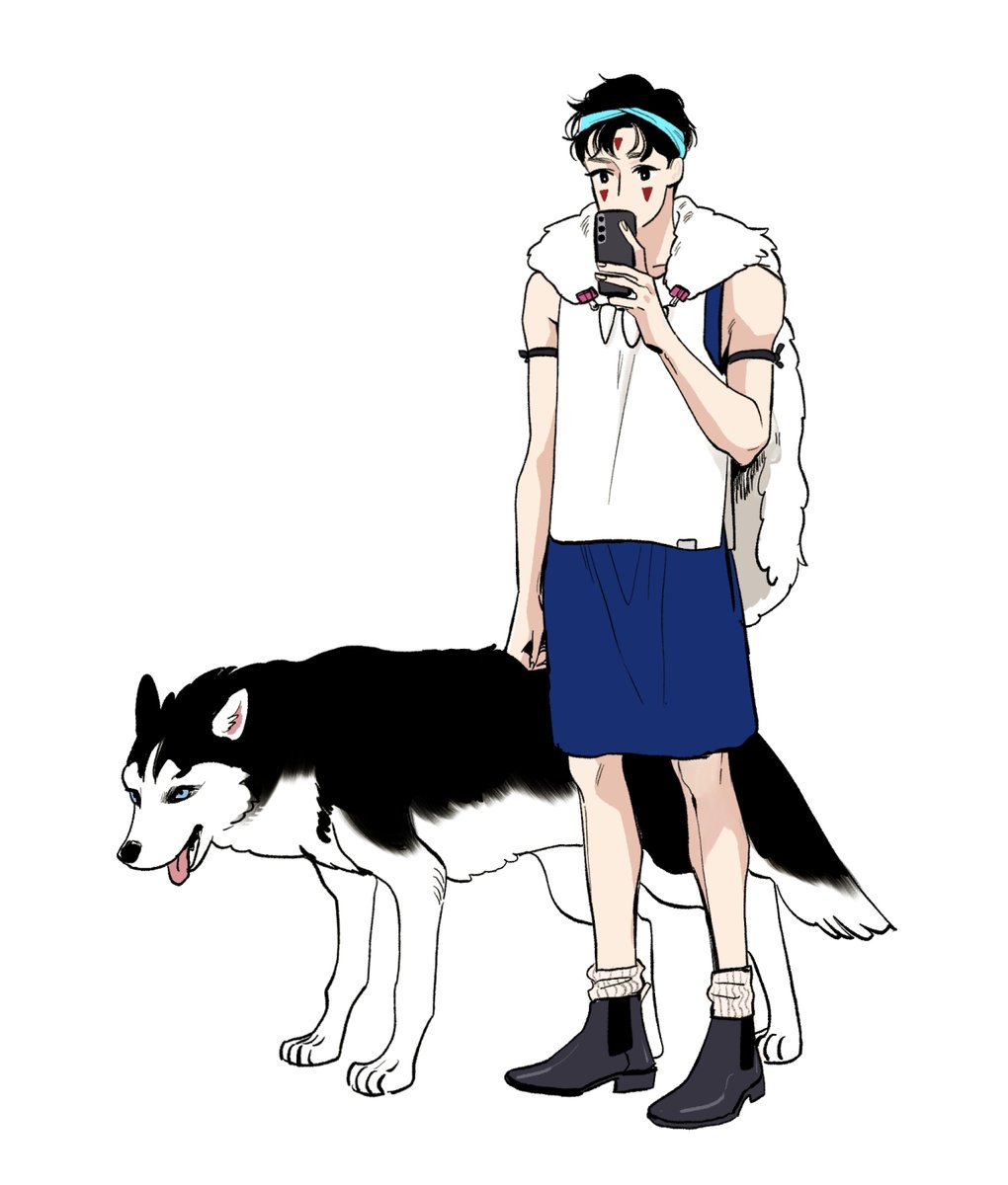 할로윈에 코스프레하고가면 커피 할인해준다는 말을 들은 민석이 #울프인더하우스
백산이 타고 드라이브스루도 되나요