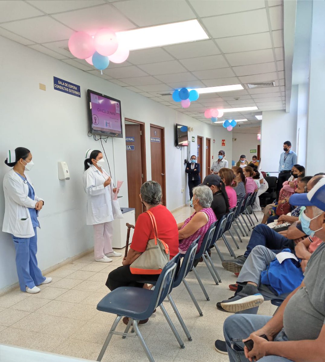 CSSPanama's tweet photo. #LosSantos
El departamento de enfermería del ULAPS de Guararé, dicta docencia en sala de espera dirigida a usuarios, sobre la importancia de la detección temprana del cáncer de mama. https://t.co/cnCHQcpd6x