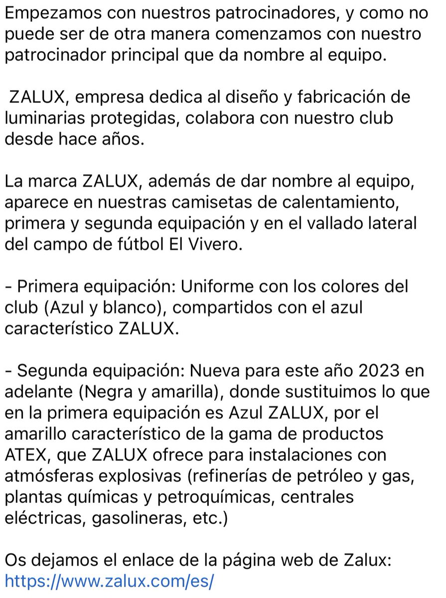PATROCINADORES! Patrocinador PRINCIPAL! <a href="/ZALUX2020/">ZALUX</a>