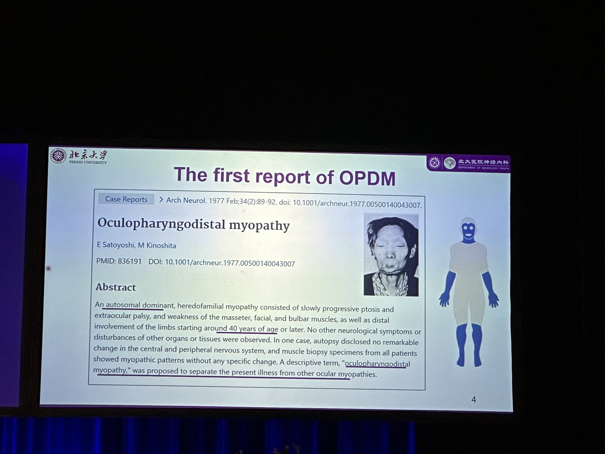 TLiewluck's tweet image. The emerging group of repeat expansion #myopathy #OPDM  by Zhaoxia Wang at #WMS2023 @WorldMuscleSoc.