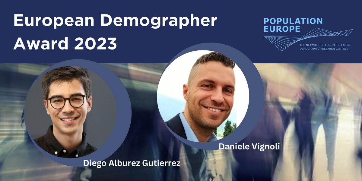 We are happy to finally announce our #EuropeanDemographerAward winners! Daniele Vignoli, full professor at @UNI_FIRENZE @d_alburez, research group leader at @MPIDRnews Congratulations, dear colleagues! Thank you for your exceptional work! population-europe.eu/network/news-n…