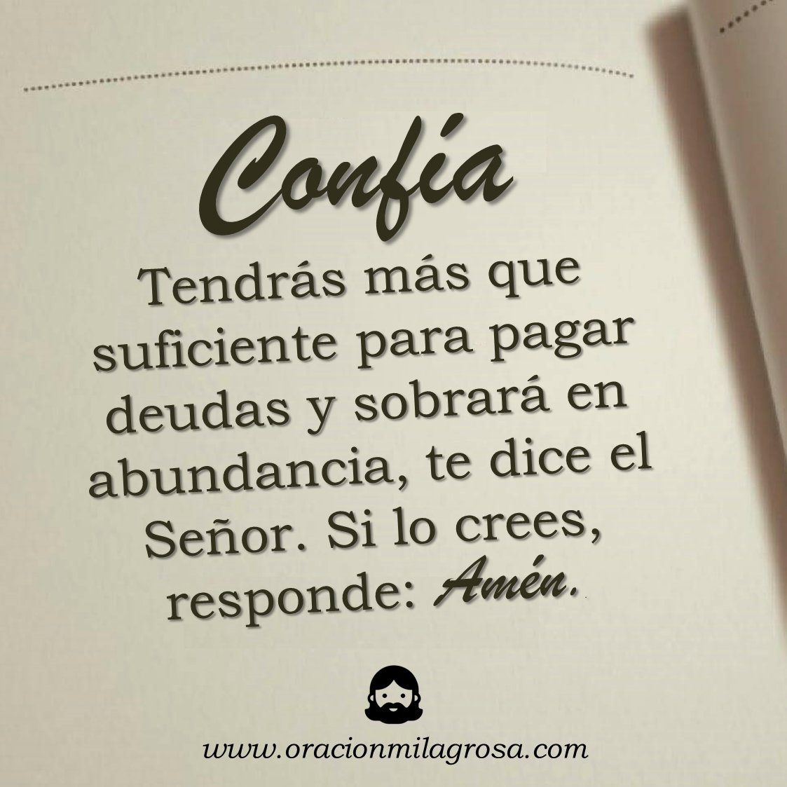 Mi confianza está en Dios y sus promesas.