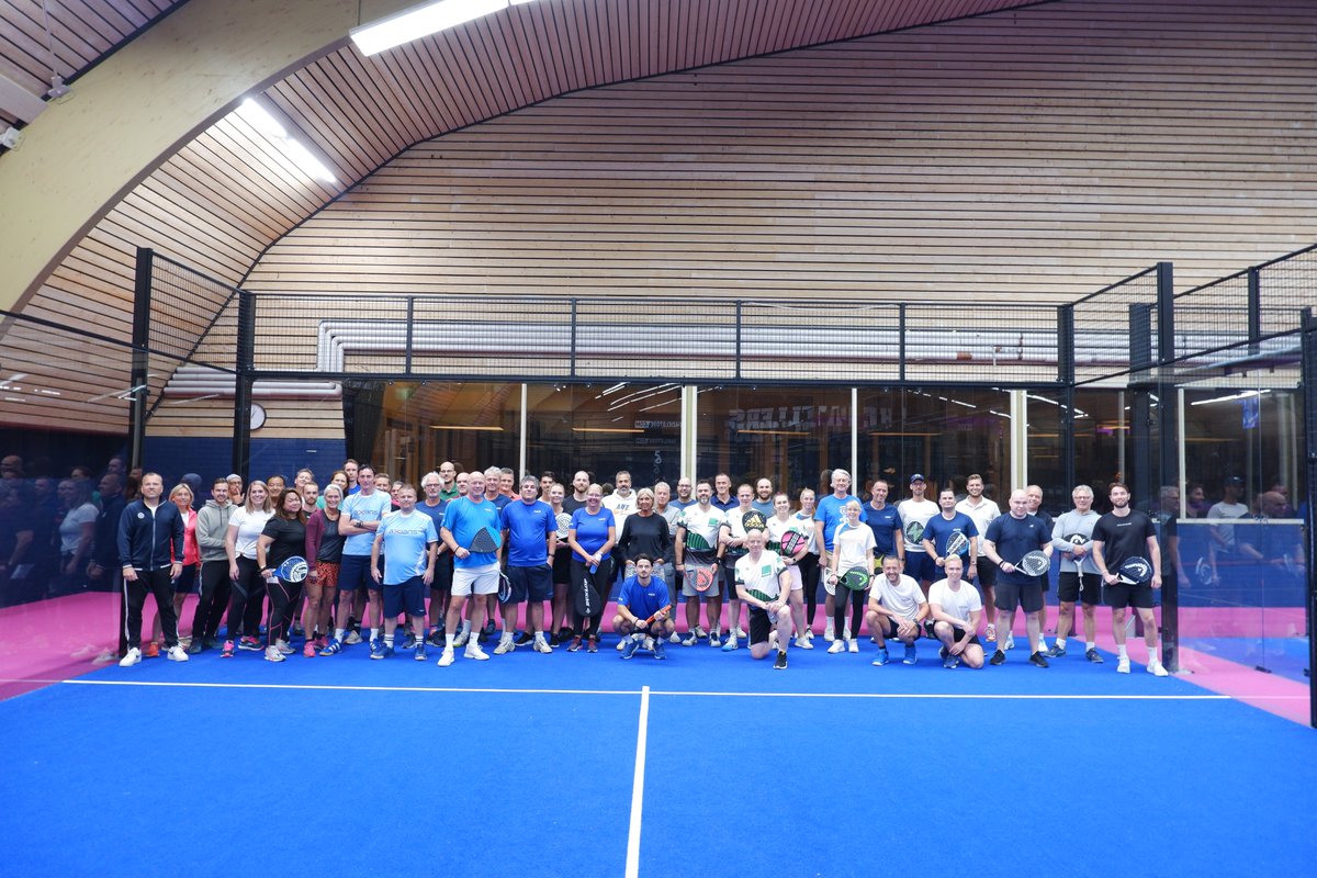 The MACS team fighting it out in the Battle of the Partners at the Copaco IBM Software Padel Event yesterday!

A great bit of fun for the team and certainly doing it in style in the bright MACS sportswear 🎾