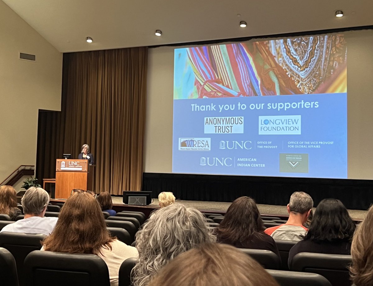 LIPEELE's tweet photo. @UNCWorldView K-12 Global Education Symposium kicking off with a warm welcome from Charlé LaMonica, UNC World View Director! #ocsglobal #globaleducation https://t.co/WPVOQsjkLE