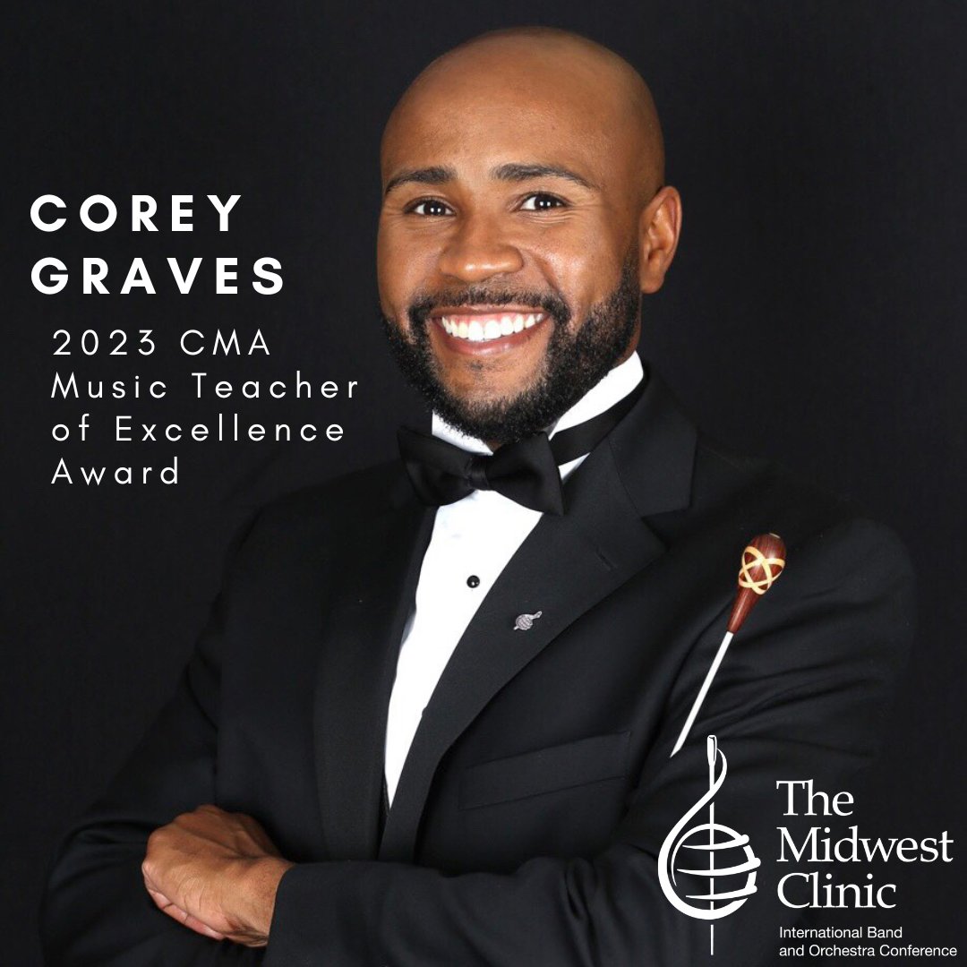 Congrats to Board Member Corey Graves on his 2023 CMA Music Teacher of Excellence Award! Corey was one of just 30 teachers across the country to receive this award. He was also selected as Forney Independent School District's Secondary Teacher of the Year. Well done, Corey!