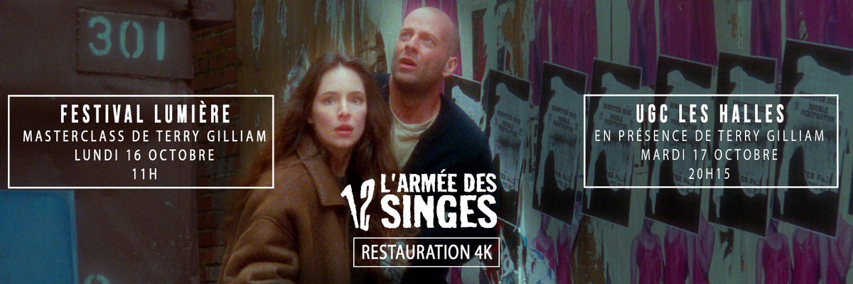 L'Armée des 12 singes restauré en 4K et présenté par Terry Gilliam au  festival Lumière