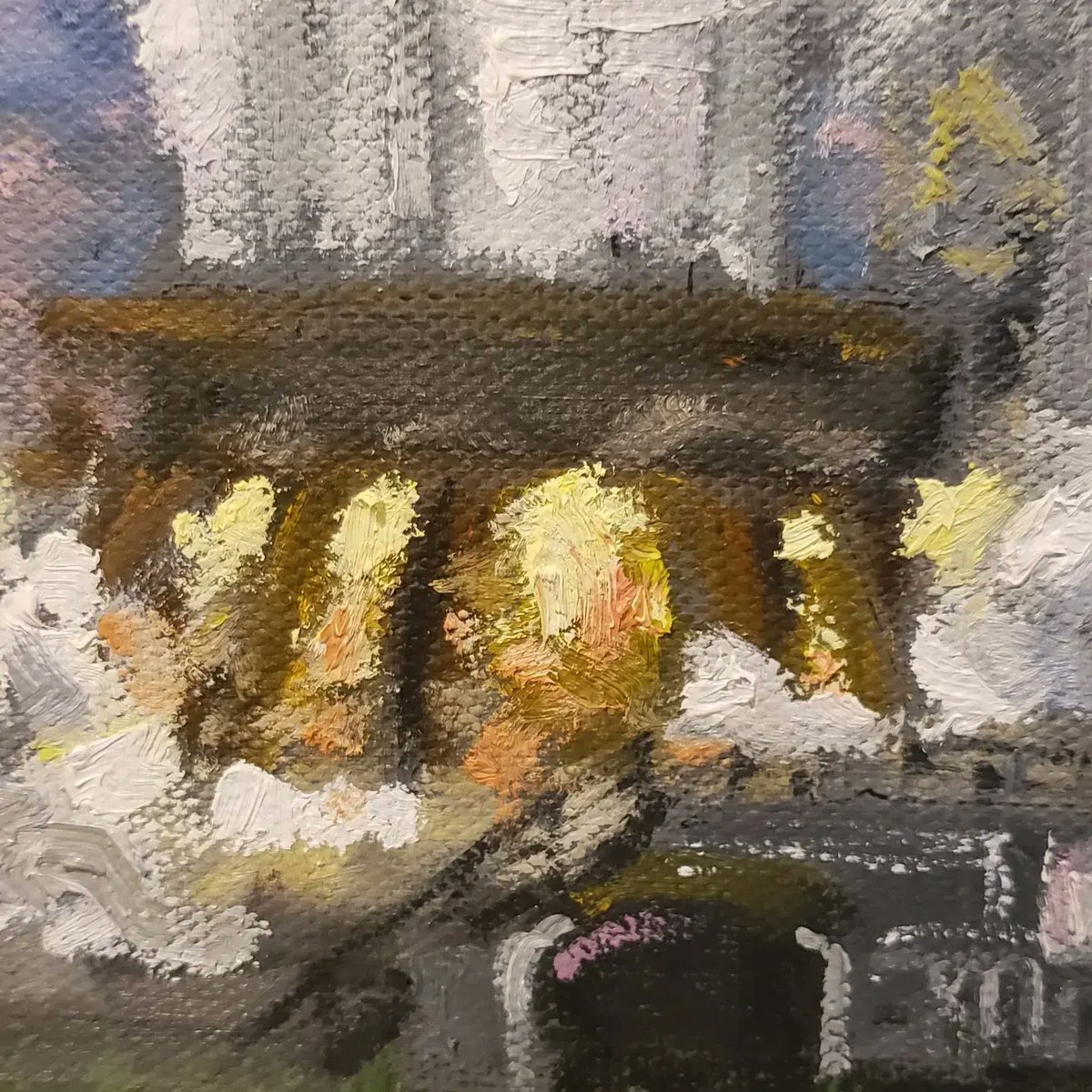UrbanImpress's tweet photo. Detailed shot of oil strokes on a #spacex #starship piece at Starbase

#fineart #forsale #mars #space #nasa #tsla $tsla #mechzilla #starbase #texas #elsegundo #hawthorne #california #thursdaymorning #cnbc #newsweek #supportthearts https://t.co/dv3IGeq4Zm