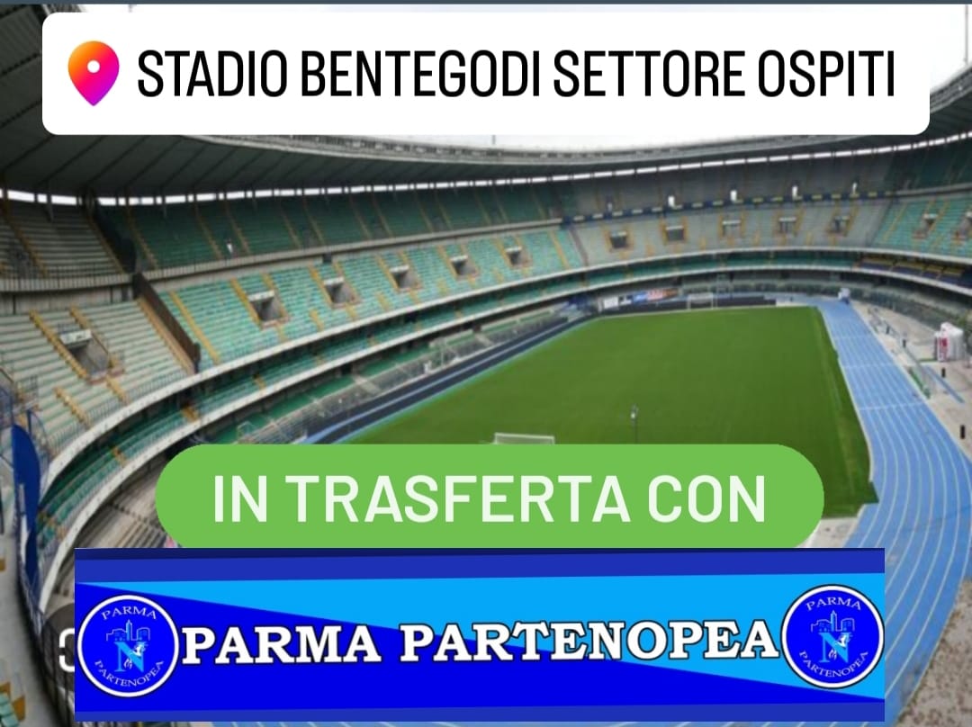 <a href="/ParmaPartenopea/">Parma Partenopea</a> organizza la Trasferta(SOLO PER I SOCI) Hellas Verona Vs SSC Napoli in programma Sabato 21 Ottobre alle Ore 15:00 Settore Ospiti del Bentegodi.
Clicca parmapartenopea.com/?p=6069 per scoprire il Termine Delle Adesioni e le Modalità di adesione alla trasferta.