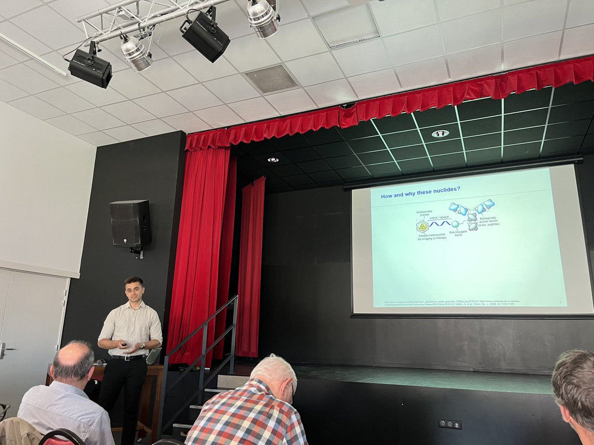 HollandLab (@hollandlab_) on Twitter photo Here’s <a href="/jonas_genz/">Jonas Genz</a> presenting in Erquy France showing his work on 188Re labelling of antibodies as radiotheranostics. Great job! Here’s <a href="/jonas_genz/">Jonas Genz</a> presenting in Erquy France showing his work on 188Re labelling of antibodies as radiotheranostics. Great job!