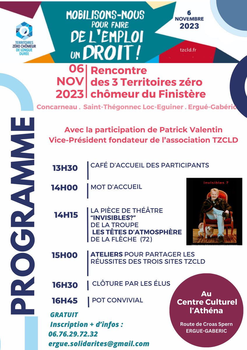 GiseleHELOU's tweet photo. 6 novembre à Ergué-Gabéric. Inscrivez-vous, c’est gratuit. https://t.co/2MhZvVIu0f