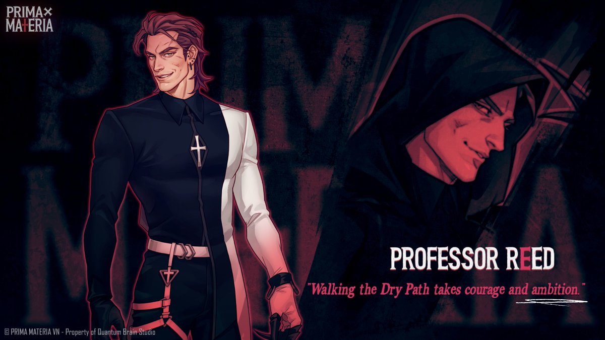 "Walking the Dry Path takes courage and ambition." 

✦ Name: Reed
✦ Class: Academia 
✦ Role: Magister and Professor

#primamateriaVN #professorreed