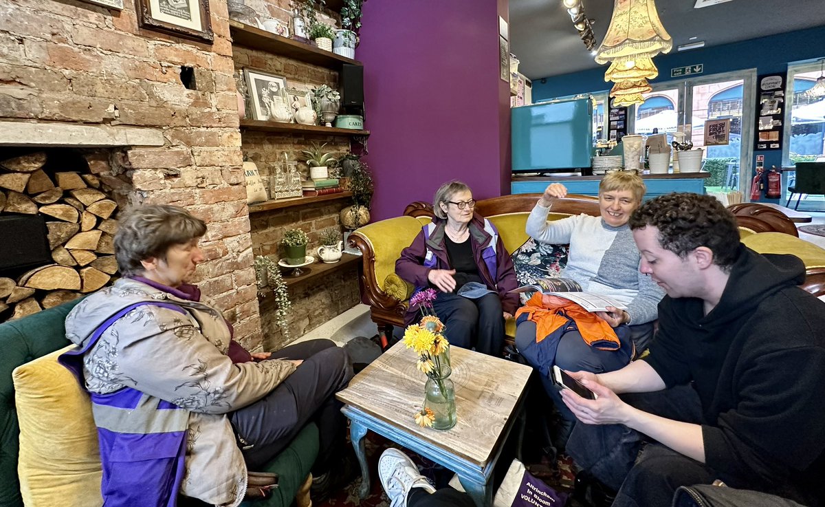 Gardening in the rain requires a half-time cups at <a href="/gran_t_coffee/">Gran T’s Coffee House</a> 

Today we’re tidying up the Interchange Footpath and Wildflower Border which we will be repurposing in the coming year.