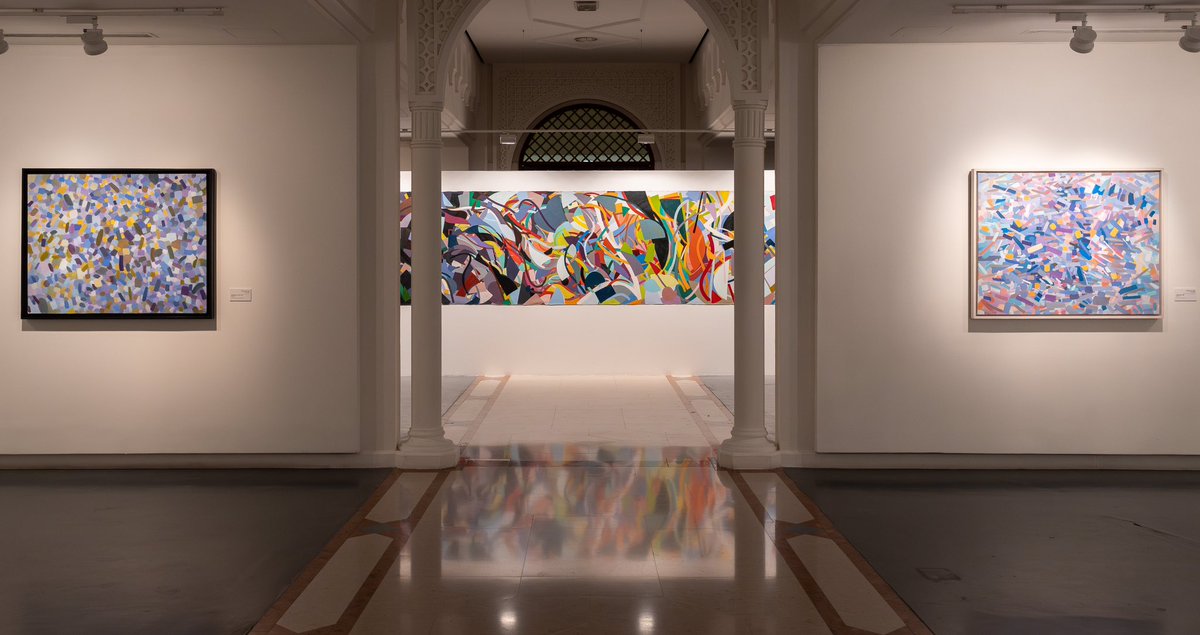 Salemalq's tweet image. The #LastingImpressions exhibition by artist #SamiaHalaby takes us on a journey through six decades of her artistic career while presenting to the audience in the UAE a series of her exceptional works in Arab art. We thank @sharjahmuseums for its role in fostering an artistic