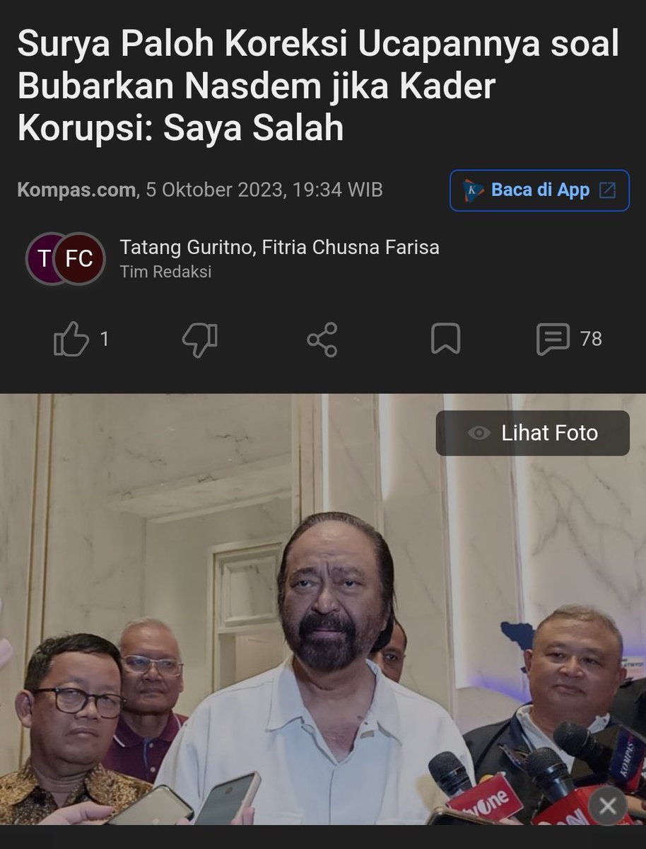 negativisme's tweet photo. Nasdem gak usah dibubarkan wahai Pak Brutus, tar juga bubar sendiri, karena untuk lolos Parlemen aja tar kayaknya syulit dah. 

Kasus Plate aja lum kelar, eh muncul lagi Syahrul yg korupsi. https://t.co/aZzbmSF7HG