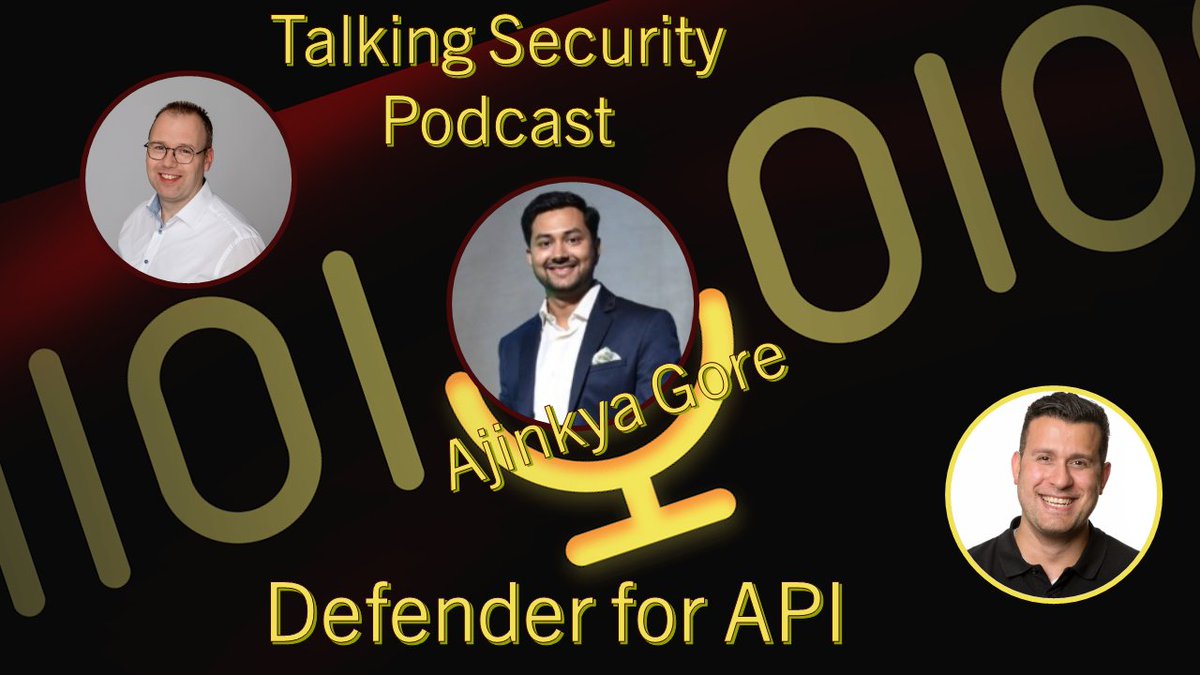 Do you want to secure your APIs from hackers?

Listen to our latest #TalkingSecurity podcast episode  with Ajinkya Gore about Defender for API.

See all information - talkingsecurity.nl/podcast/securi…

#Security #Podcast #MVPBuzz #API #DefenderforAPI

<a href="/oudendorp/">Frans Oudendorp ☁ | MVP</a> <a href="/PKhabazi/">Pouyan Khabazi | MVP</a>