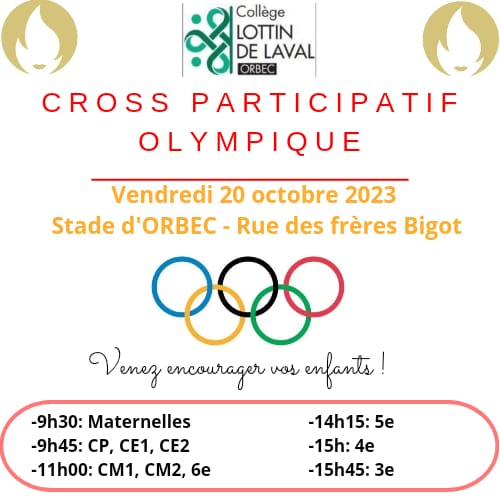 lottinorbec's tweet photo. @lottinorbec organise son cross participatif le vendredi 20 octobre 🏃♀️🏃♂️
🔥 Venez nombreux suivre le parcours de la flamme olympique ! 🔥
@Dsden14
#orbec #crossparticipatif https://t.co/hjOcKNO23M